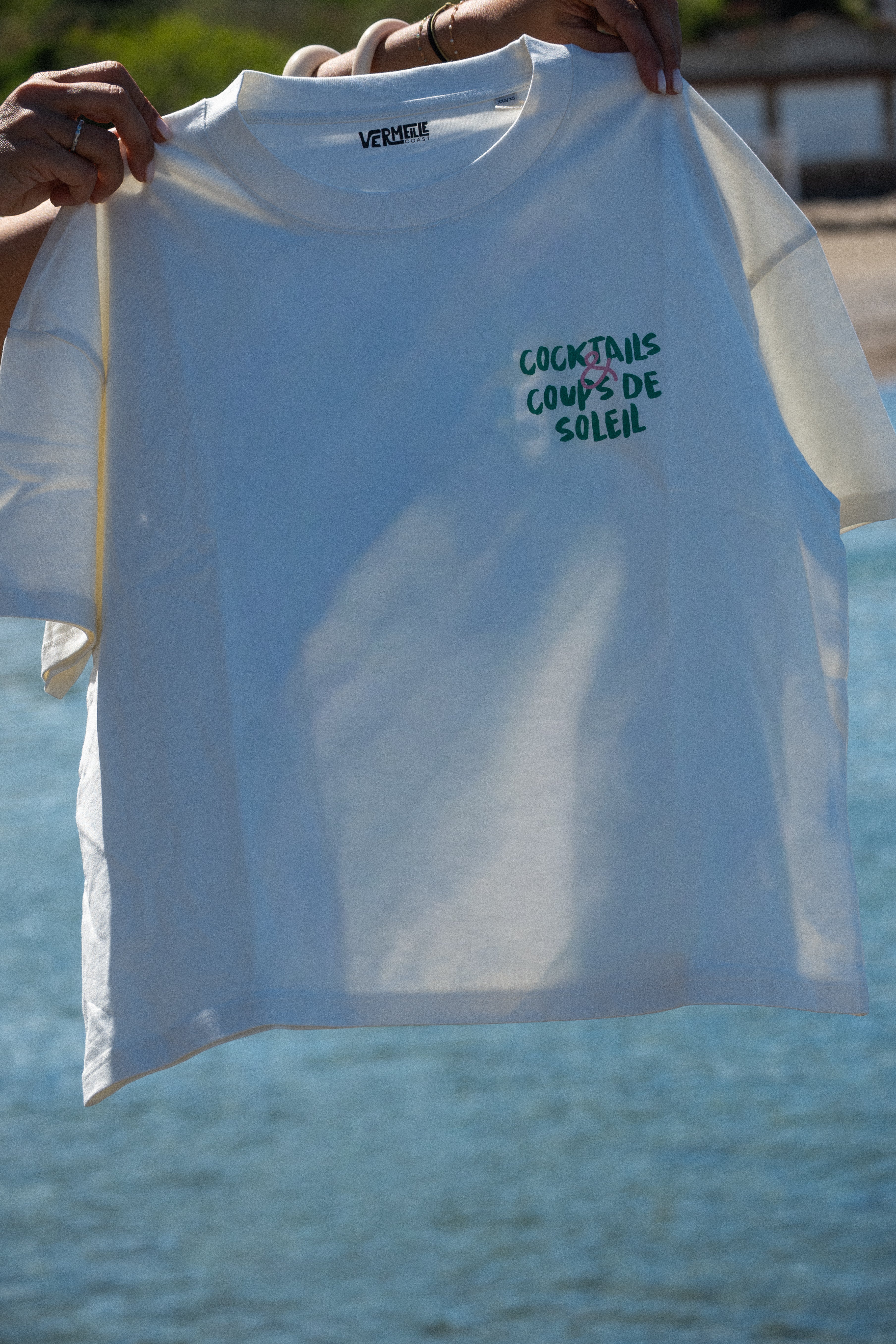 T-shirt coton vermeille coast ivoire oversize